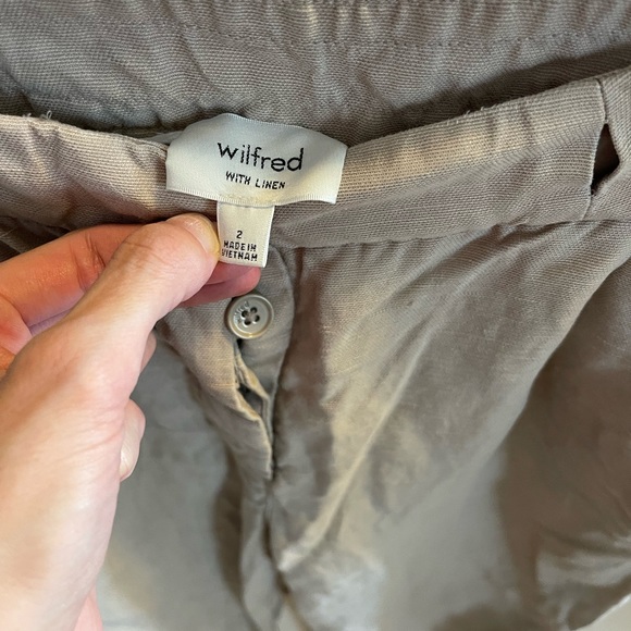 Aritzia Wilfred Pants w/ Linen, size 2 - Picture 2 of 6